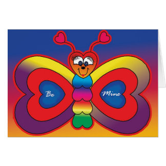 Cartão Seja borboleta da mina