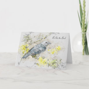 Cartão Seja como o Poema do Pássaro de Victor Hugo