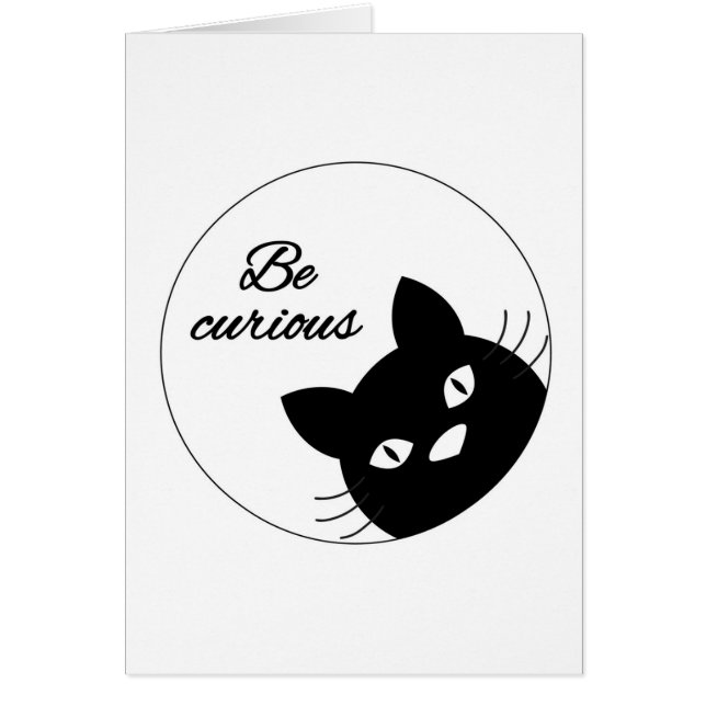 Cartão Seja curioso (Frente)