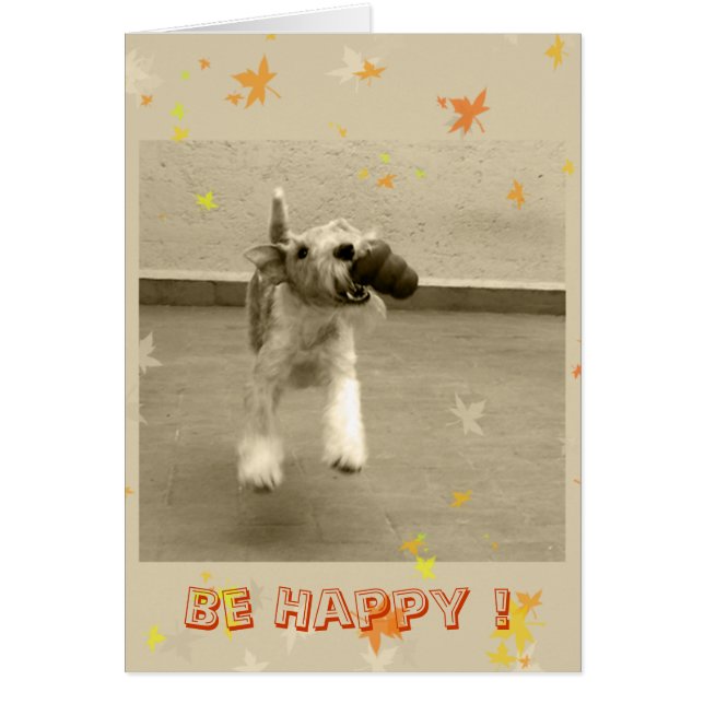 Cartão Seja feliz! (Frente)