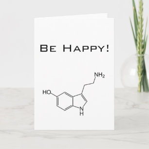 Cartão Seja feliz! Serotonina
