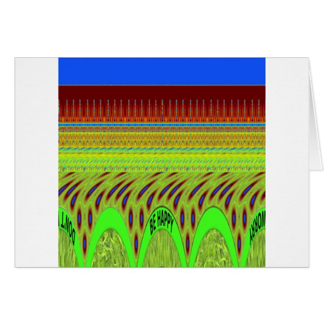 Cartão Seja feliz Tenha um bom dia (Frente Horizontal)