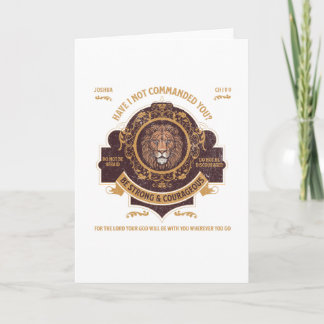 Cartão Seja forte e corajoso