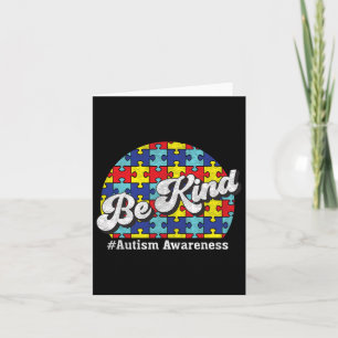 Cartão Seja gentil - Consciência do Autismo - Homens-Pais