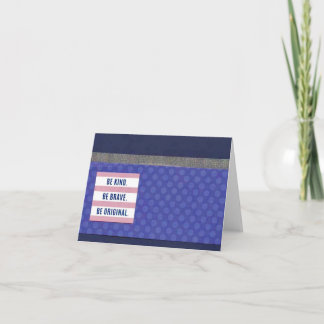 Cartão Seja gentil. Seja corajoso 4" x 5,6"