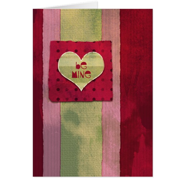 Cartão Seja meu - Estilo Grunge (Frente)