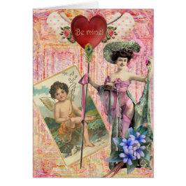 Cartão Seja minha colagem digital