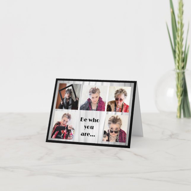 Cartão Seja quem você é e diga o que você sente (Frente)