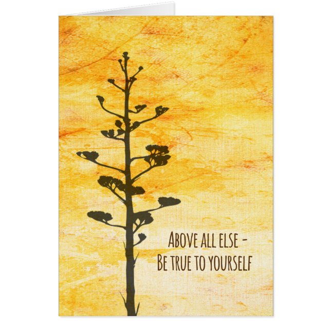 Cartão Seja verdadeiro a o senhor mesmo (Frente)