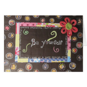 Cartão Seja você mesmo
