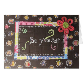 Cartão Seja você mesmo