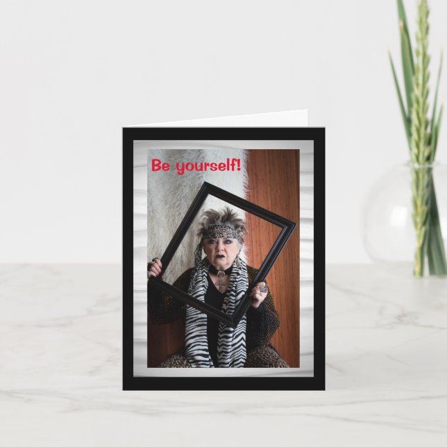 Cartão Seja você mesmo (Frente)