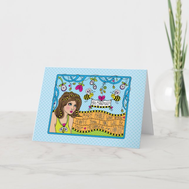 Cartão Seja você mesmo_Saudação (Frente)