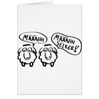 Cartão selber do määhhh do määähhh do schafe dos
