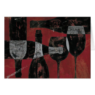 Cartão Seleção do vinho