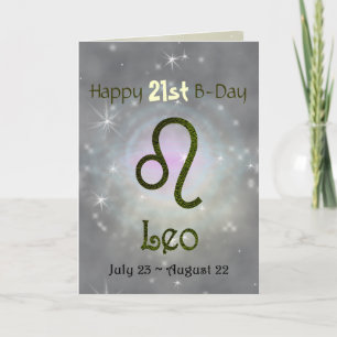 Cartão Selecionar Cor Leo Zodiac - Sinal Astrológico