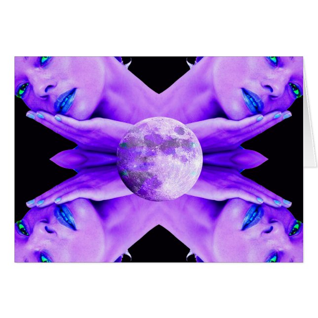 Cartão Selene Moon Goddese (Frente Horizontal)