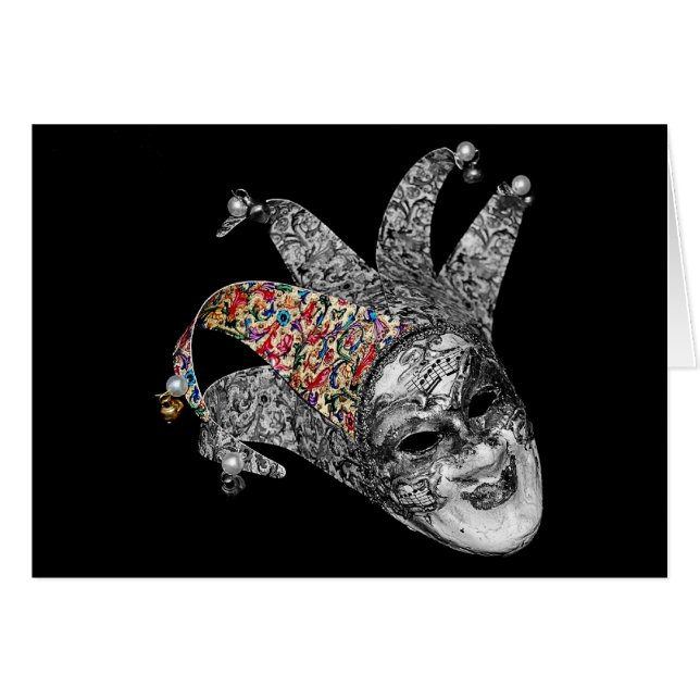 Cartão seletivo do bobo da corte (Frente Horizontal)