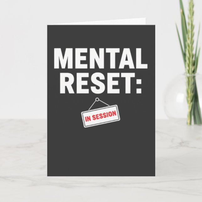 Cartão Self Care Mode Quiet Time In Session Stress (Frente)