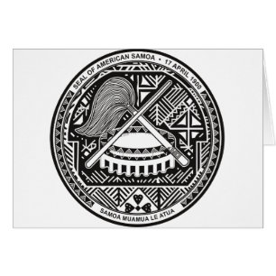 Cartão selo de samoa americano