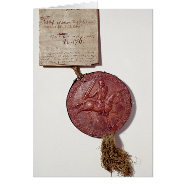 Cartão Selo do rei Richard mim (Frente)