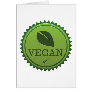 Cartão Selo do Vegan