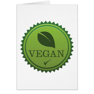 Cartão Selo do Vegan