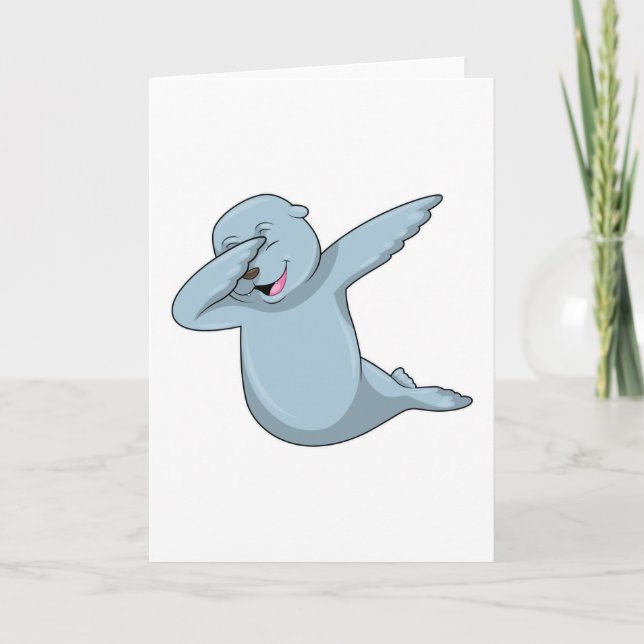 Cartão Selo na Dança Hip Hop Dab (Frente)