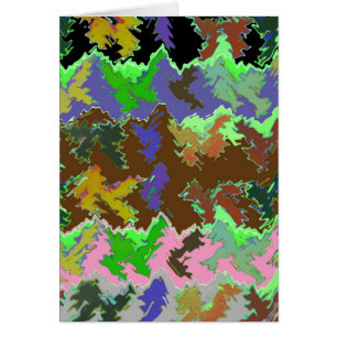 Cartão Selva verde selvagem