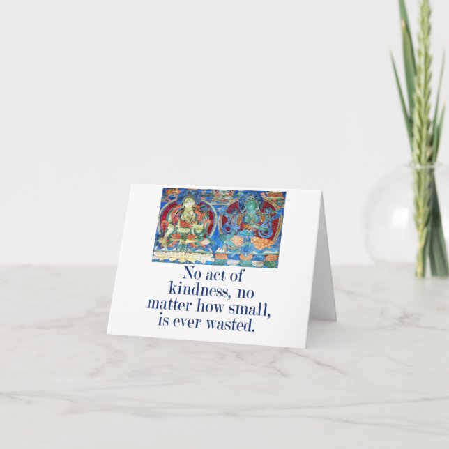 Cartão Sem Ato De Bondade - Citação De Compaixão (Frente)