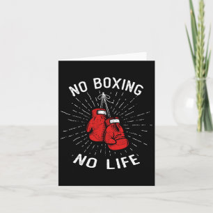 Cartão Sem Boxing Sem Vida Boxando Luvas Artes Marciais