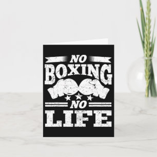 Cartão Sem Boxing Sem Vida Boxando Luvas Boxando Luvas