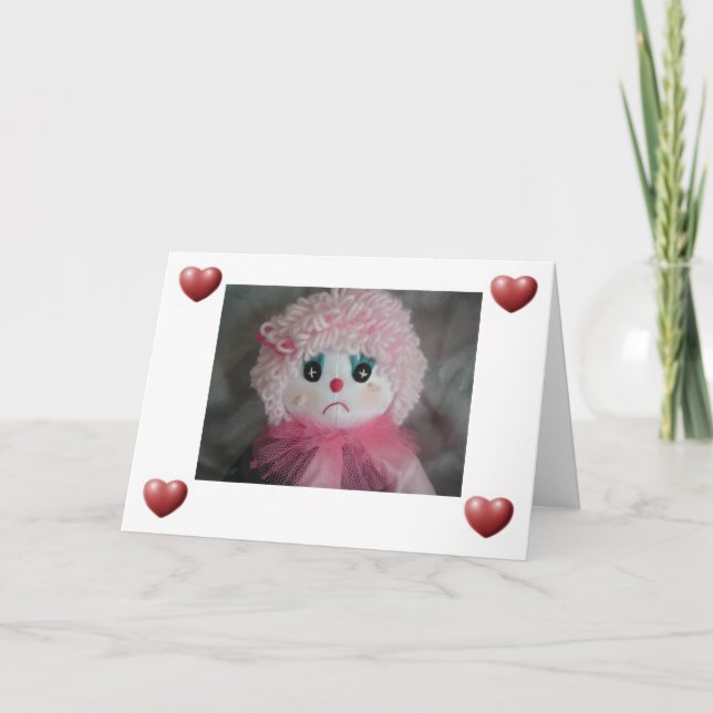 Cartão Sem Brincadeiras de Palhaço (Frente)