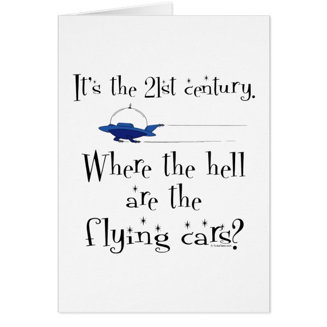 Cartão Sem Carros Voadores? (Frente)