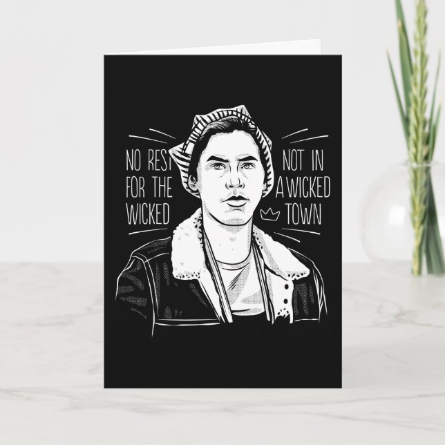 Cartão Sem Descanso Para Os Maus (Frente)