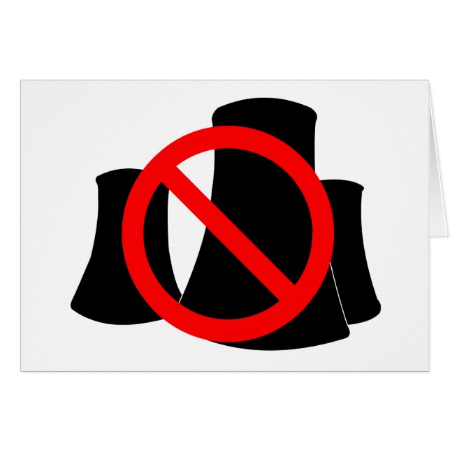 Cartão Sem energia nuclear (Frente Horizontal)