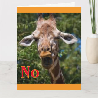 Cartão Sem Girafa