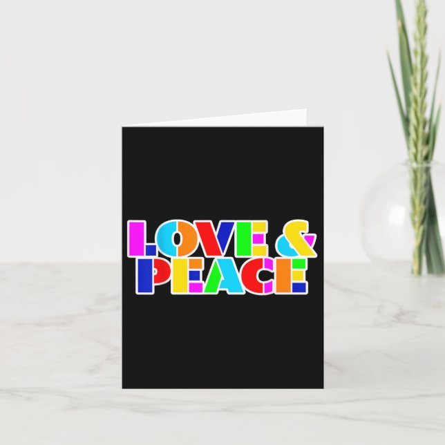 Cartão Sem guerra - Designs Para O Movimento De Paz _8 (Frente)