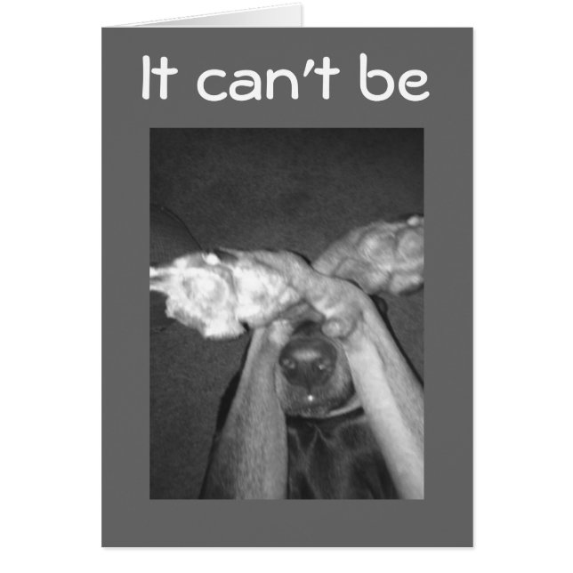 CARTÃO SEM IMPOSSÍVEL-***30*** DIZ UM CACHORRO INCRÍVEL (Frente)