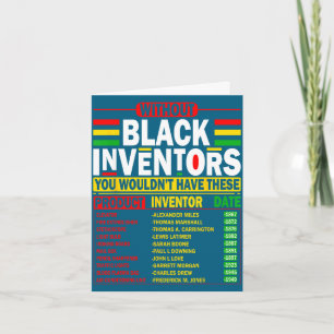 Cartão Sem inventores negros não teriam isto
