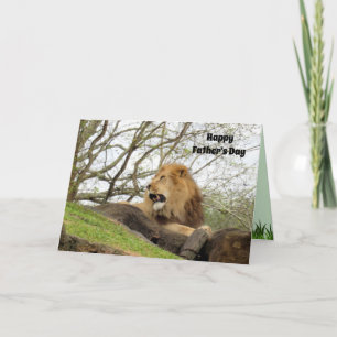 Cartão Sem leão, você é o melhor Pai - placa de Dia de os