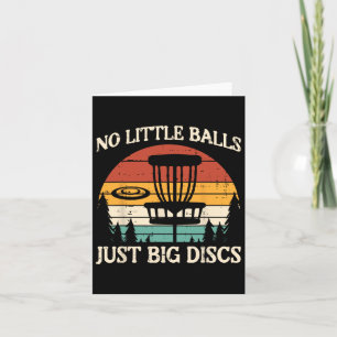 Cartão Sem Pequenos Grandes Discos Golf Frisbee Frolf Men