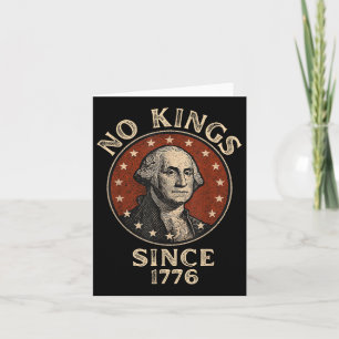 Cartão Sem Reis Desde 1776 Patriótica Save Democracy Unit
