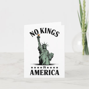 Cartão Sem Reis Na Estátua Da Liberdade Americana