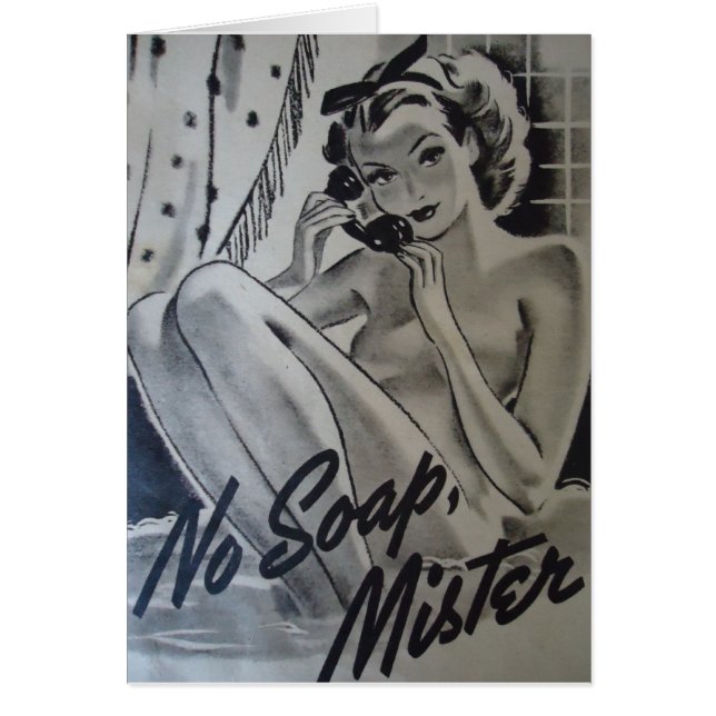 Cartão Sem Sabonete, Senhor (Frente)