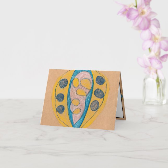 Cartão Sem título, 1908 por Hilma af Klint (Orquídea)