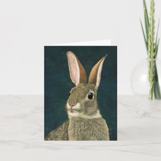 Cartão "Sem truques" - Placa Cottontail (Frente)