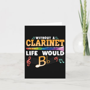 Cartão Sem Uma Vida Clarineta Seria Uma Clarina Chata