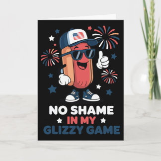 Cartão Sem Vergonha No Meu Jogo Glizzy Funny Hotdog 4 De