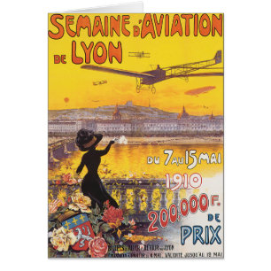 Cartão Semaine d'Aviation de Lyon